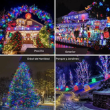500 LUCES LEDS NAVIDEÑAS CON PANEL SOLAR