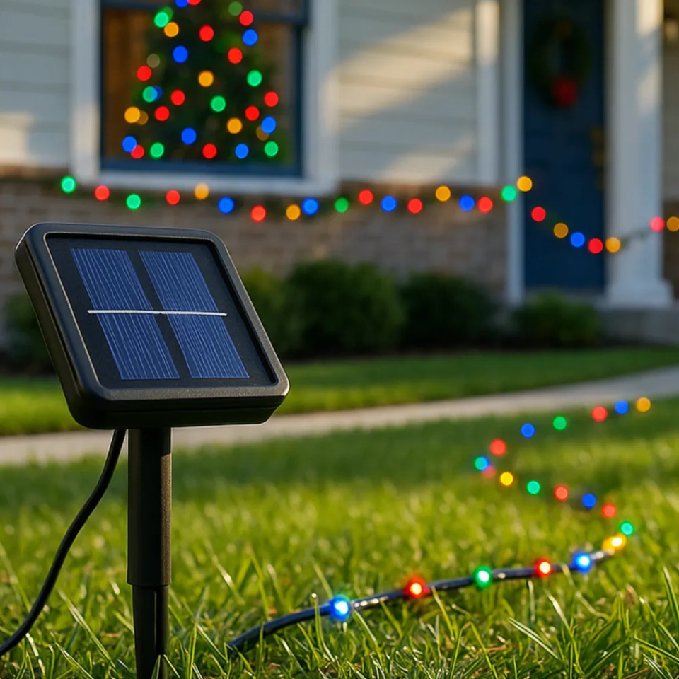 500 LUCES LEDS NAVIDEÑAS CON PANEL SOLAR