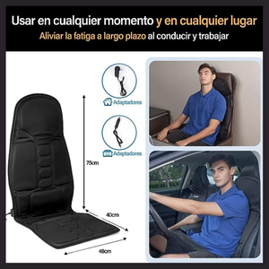 ASIENTO MASAJEADOR 8 FUNCIONES