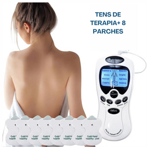 Electroestimulador + 8 Parches Tens de Gimnasia Pasiva