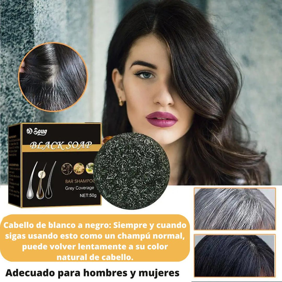 SHAMPOO ORGANICO EN BARRA CUBRE CANAS