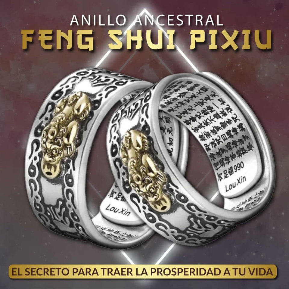 ANILLO ANCESTRAL FENG SHUI PIXIU - ATRAE PROSPERIDAD, EXITO Y ABUNDANCIA